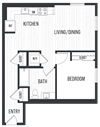 sixth and jackson apartments san jose floor plan 1F